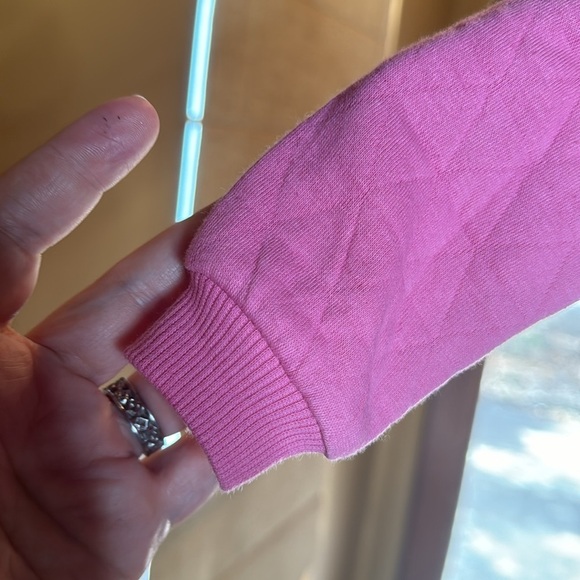 PL Baby by Petit Lem Pink Quilted Cotton Footie Size 3 Mths - Picture 4 of 7